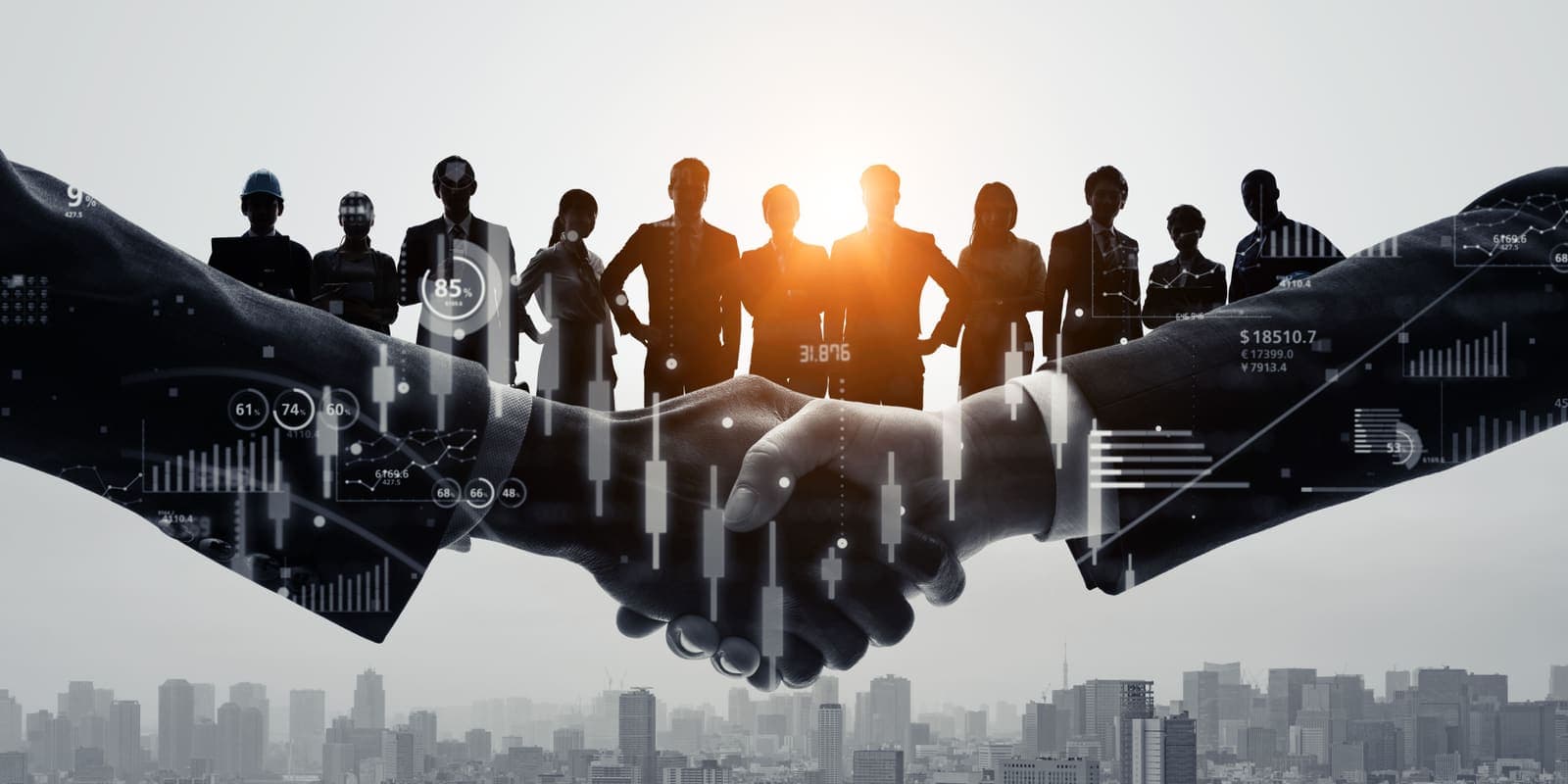 A founder shaking hands with a development partner - the right agency tells you what to cut, not just what to add.