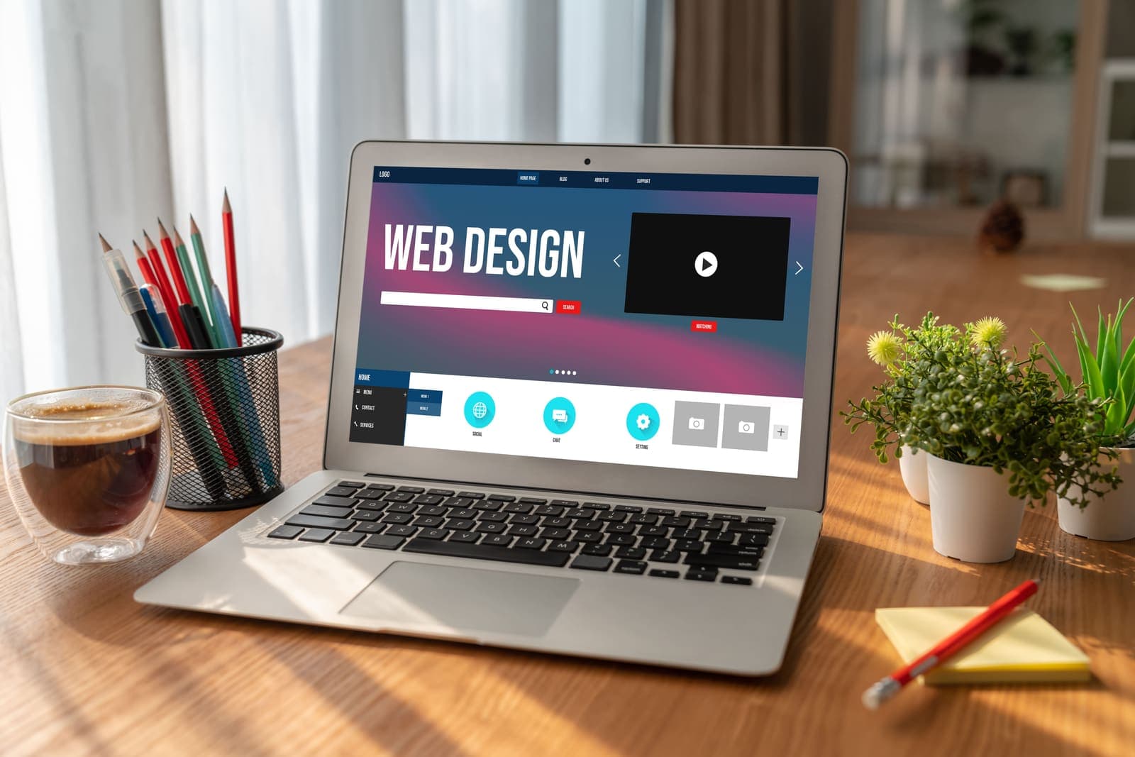 A web design system in use - the long-term velocity investment that only pays off at the right team size and product stage.
