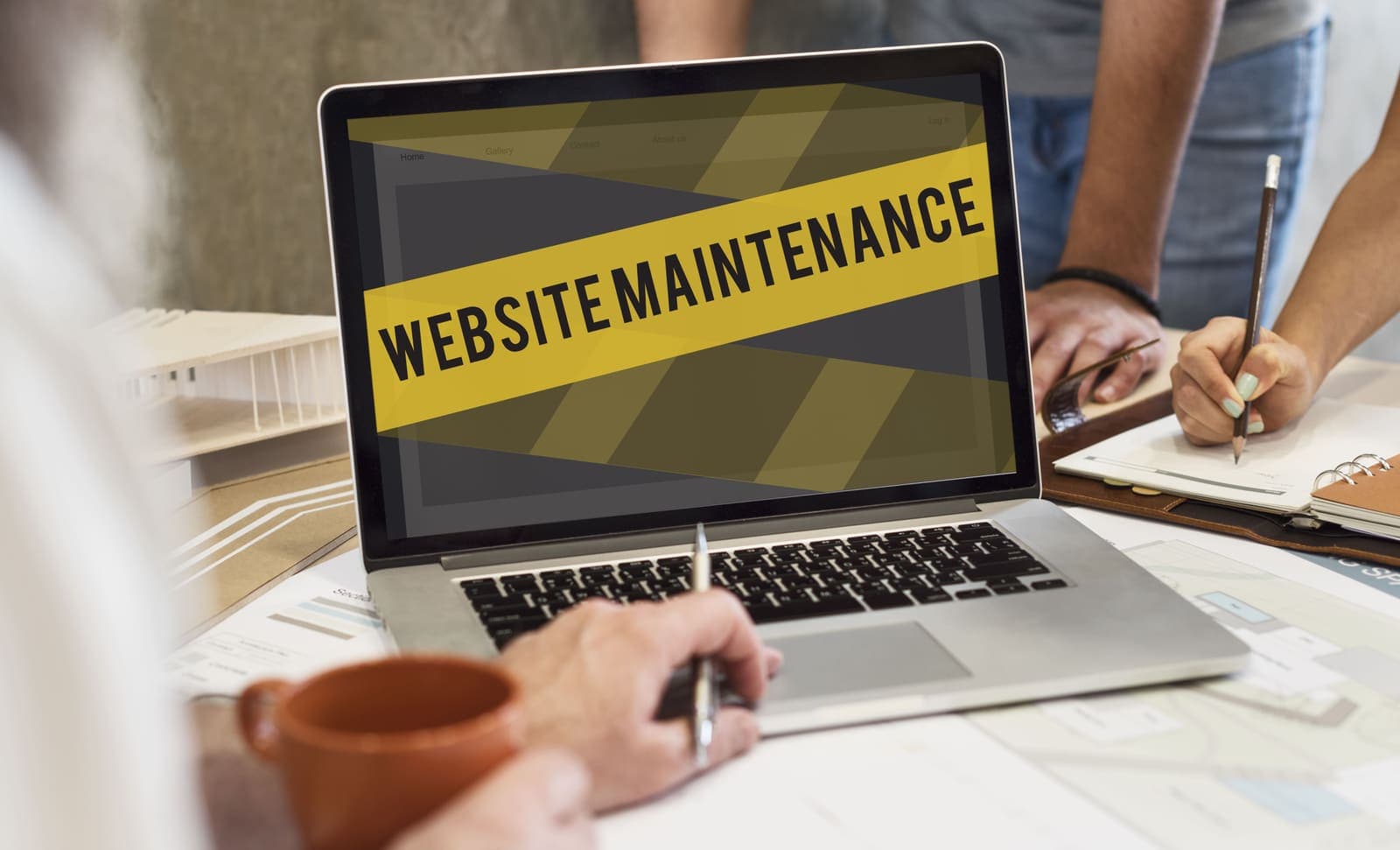 Website maintenance checklist for 2026 showing weekly, monthly, quarterly and yearly security and performance tasks
