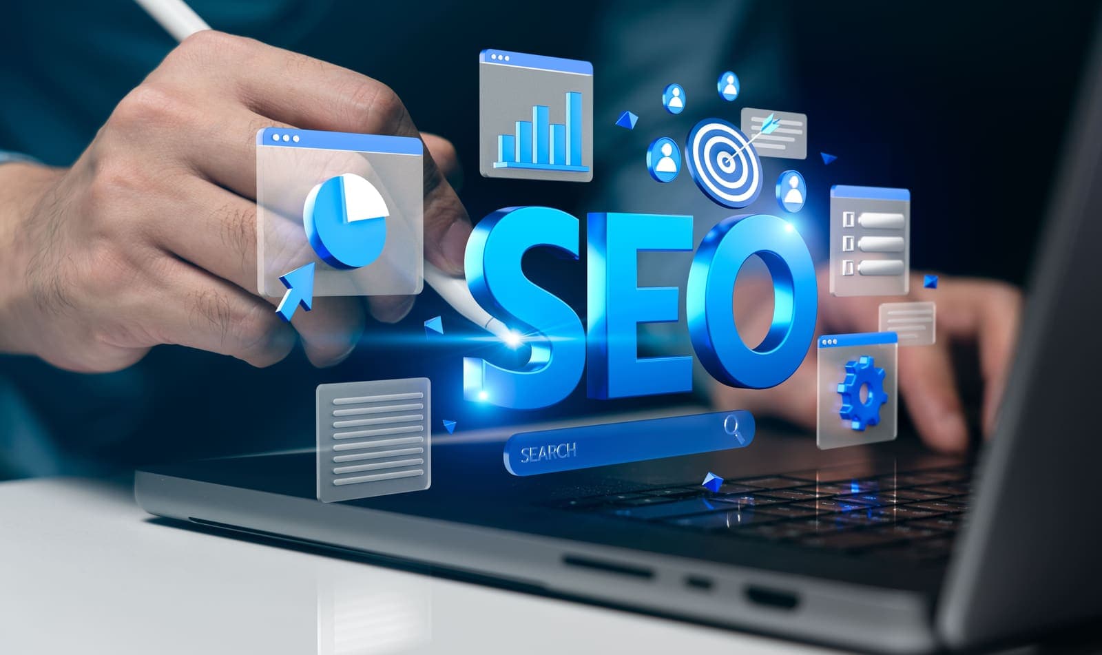 SEO analytics charts showing how Core Web Vitals shape search rankings and revenue.