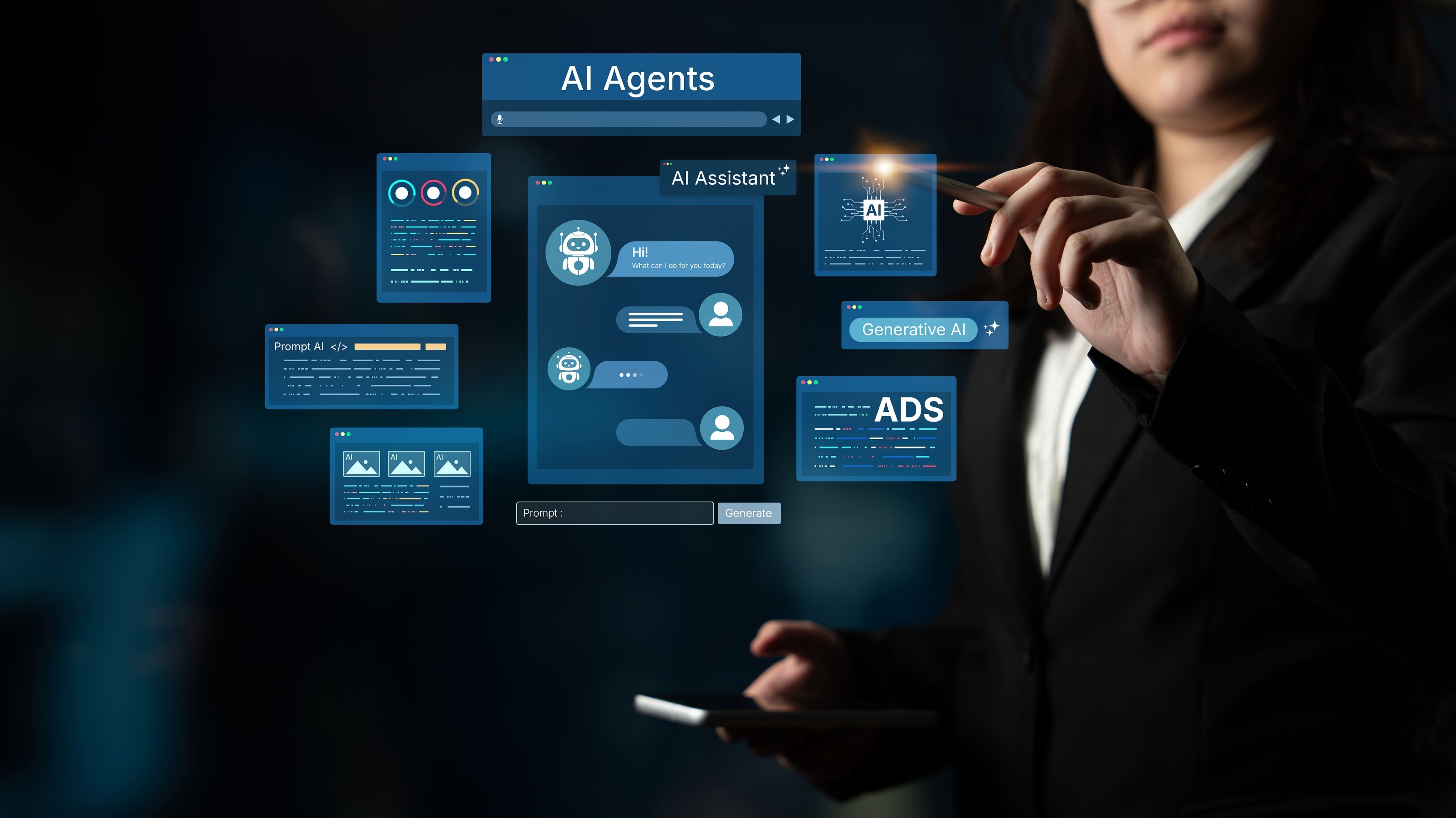 An AI agent at work - the autonomous half of the 2026 agent-vs-chatbot question.